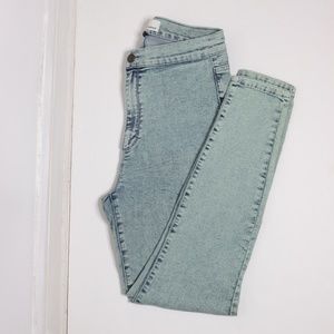 Garage Roller Jeggings in Acid Wash Green 9